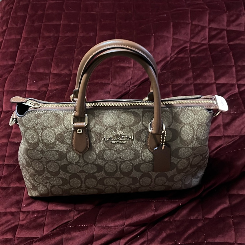 Mid size coach carry purse-authentic Coach.